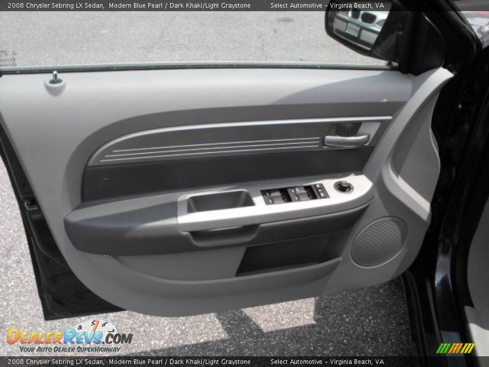 2008 Chrysler Sebring LX Sedan Modern Blue Pearl / Dark Khaki/Light Graystone Photo #15