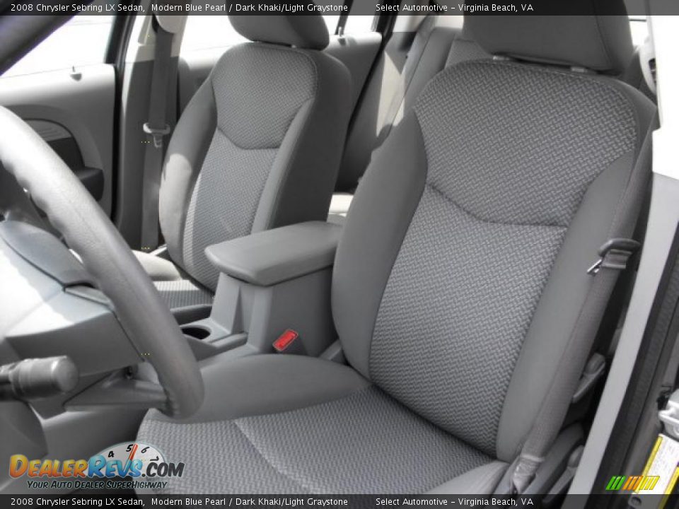 2008 Chrysler Sebring LX Sedan Modern Blue Pearl / Dark Khaki/Light Graystone Photo #18