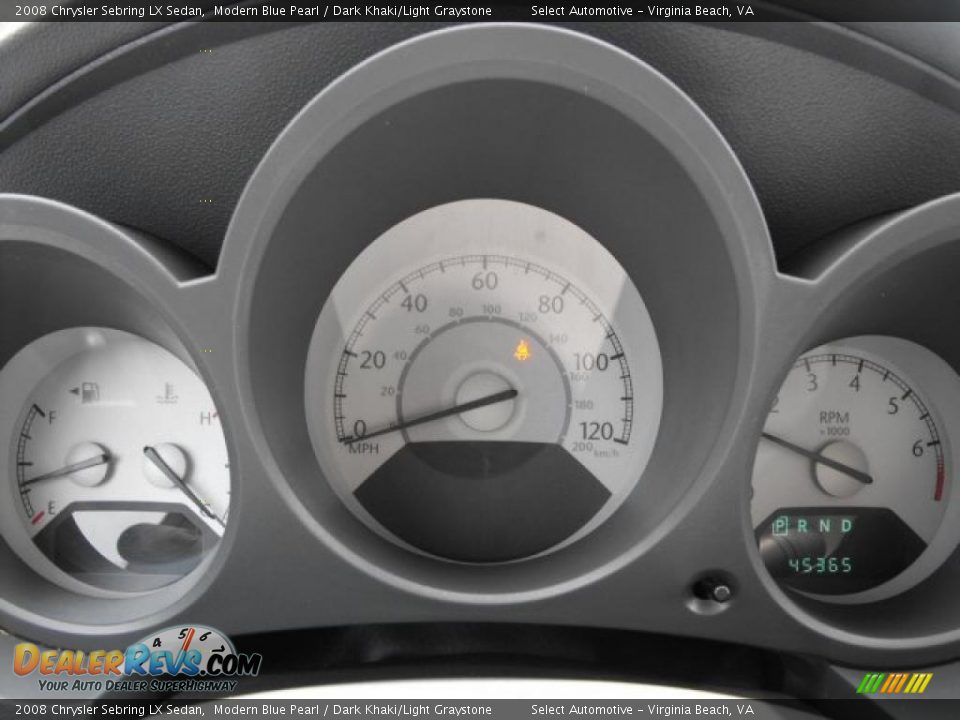 2008 Chrysler Sebring LX Sedan Modern Blue Pearl / Dark Khaki/Light Graystone Photo #20