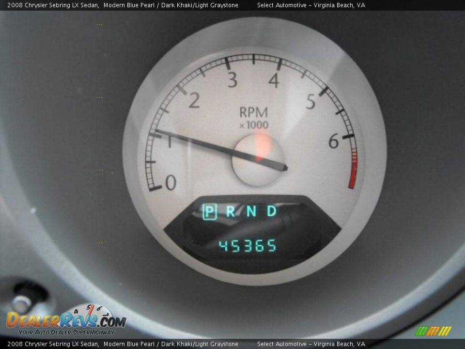 2008 Chrysler Sebring LX Sedan Modern Blue Pearl / Dark Khaki/Light Graystone Photo #21