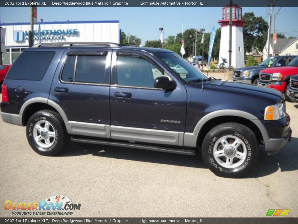 2002 Ford Explorer XLT Deep Wedgewood Blue Metallic / Graphite Photo #1