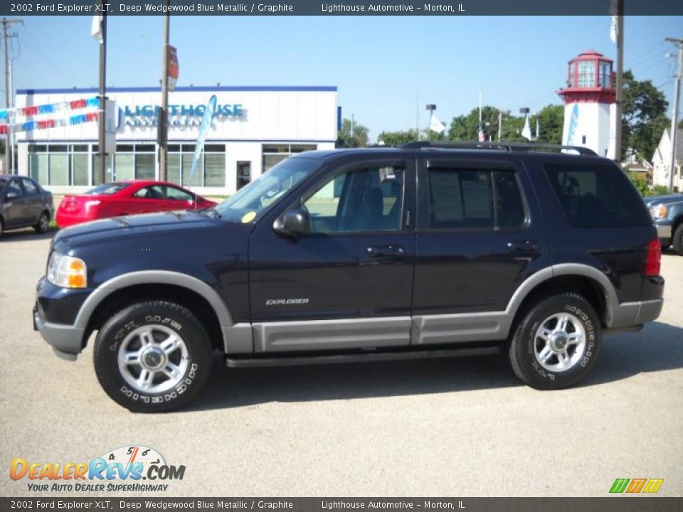2002 Ford Explorer XLT Deep Wedgewood Blue Metallic / Graphite Photo #2