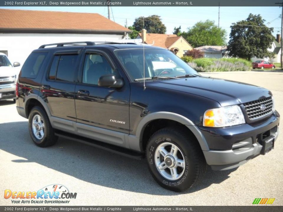 2002 Ford Explorer XLT Deep Wedgewood Blue Metallic / Graphite Photo #6