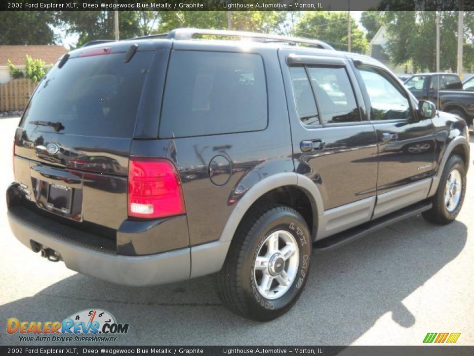 2002 Ford Explorer XLT Deep Wedgewood Blue Metallic / Graphite Photo #7