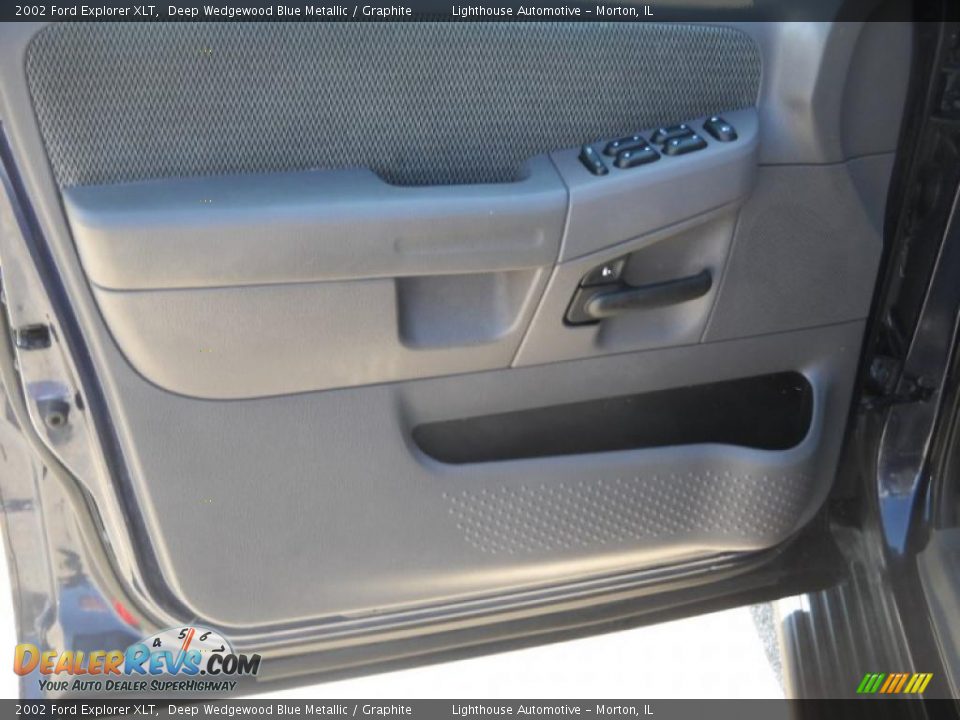 2002 Ford Explorer XLT Deep Wedgewood Blue Metallic / Graphite Photo #12
