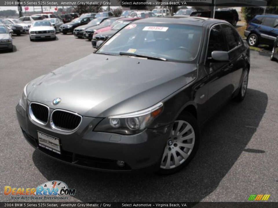 2004 BMW 5 Series 525i Sedan Amethyst Grey Metallic / Grey Photo #1