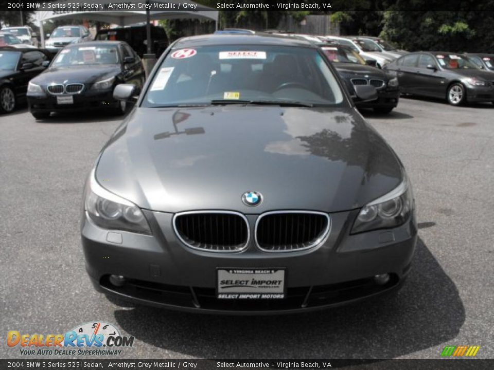 2004 BMW 5 Series 525i Sedan Amethyst Grey Metallic / Grey Photo #2