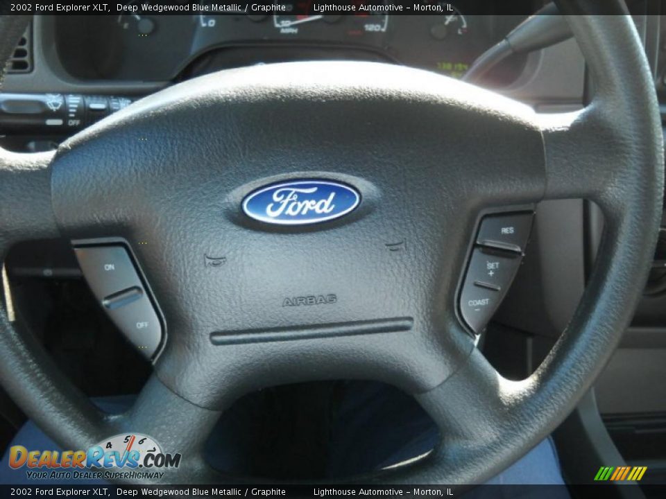 2002 Ford Explorer XLT Deep Wedgewood Blue Metallic / Graphite Photo #16