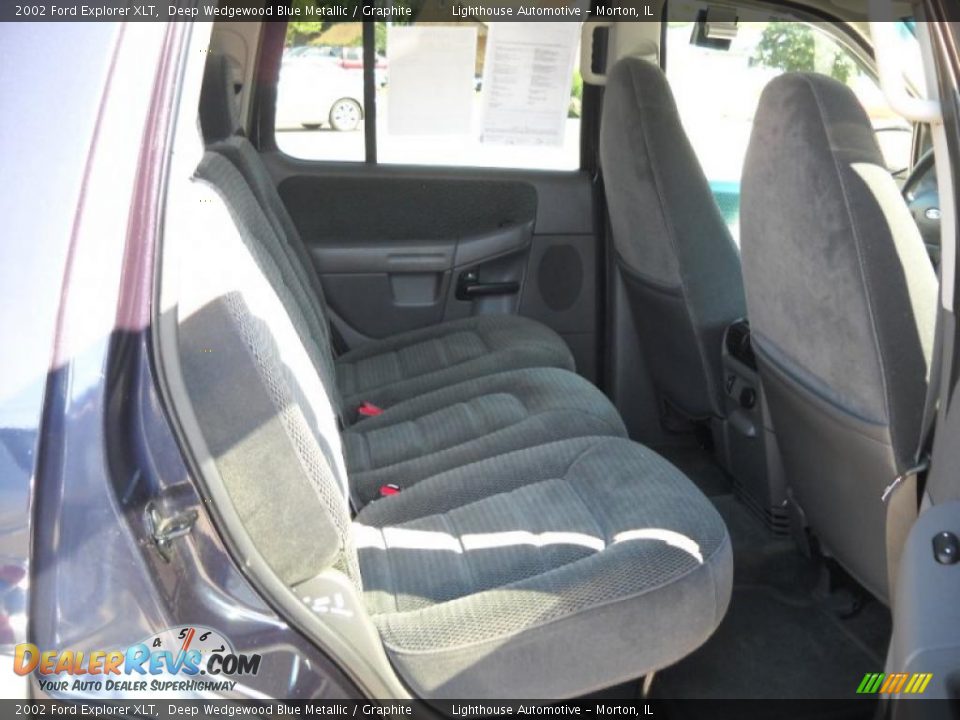 2002 Ford Explorer XLT Deep Wedgewood Blue Metallic / Graphite Photo #26