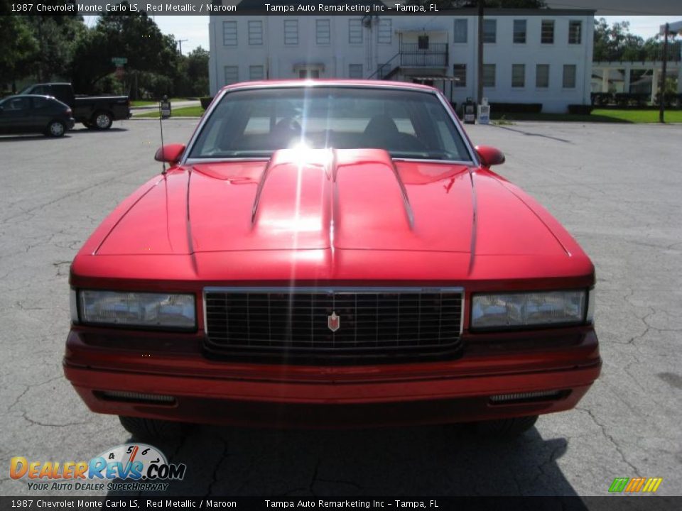 1987 Chevrolet Monte Carlo LS Red Metallic / Maroon Photo #1