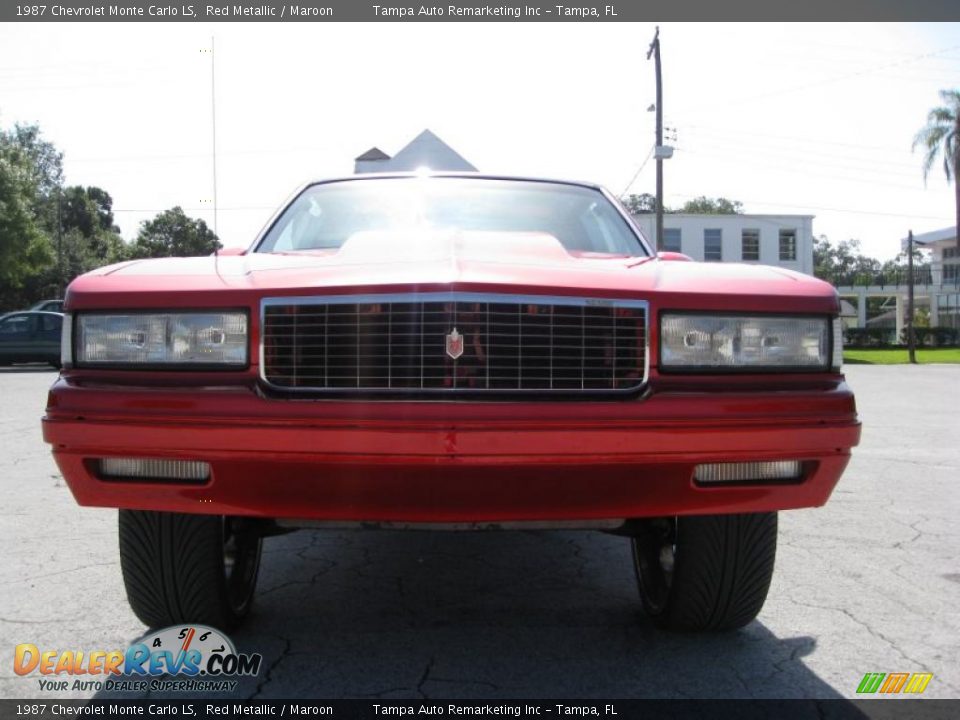 1987 Chevrolet Monte Carlo LS Red Metallic / Maroon Photo #2