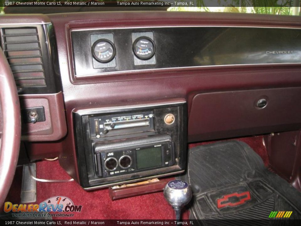 1987 Chevrolet Monte Carlo LS Red Metallic / Maroon Photo #25