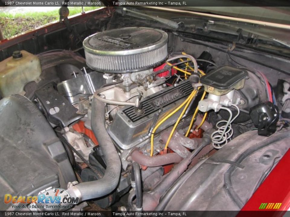 1987 Chevrolet Monte Carlo LS Red Metallic / Maroon Photo #31