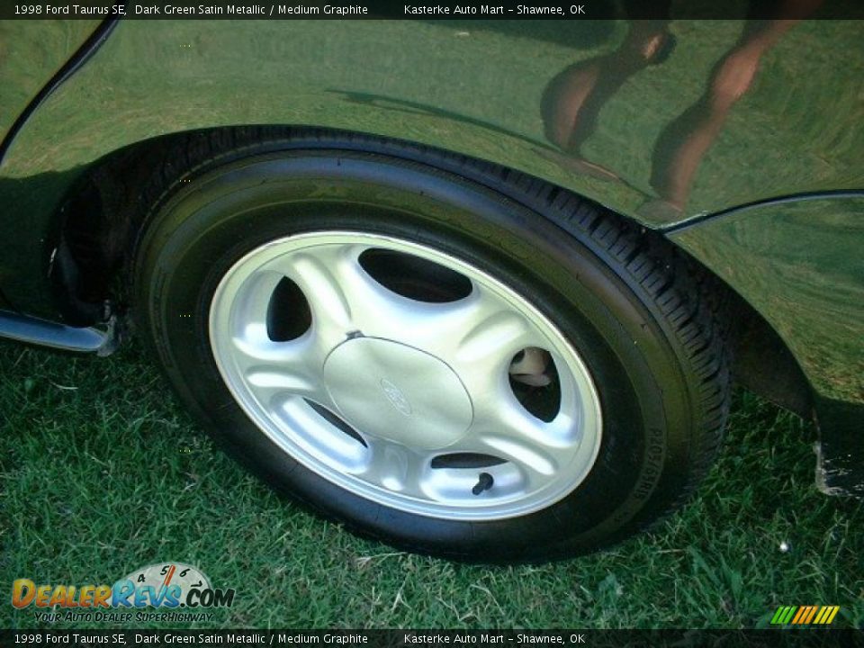 1998 Ford Taurus SE Dark Green Satin Metallic / Medium Graphite Photo #6