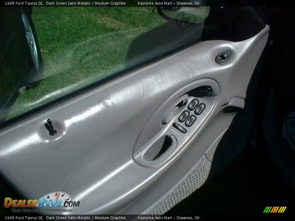 1998 Ford Taurus SE Dark Green Satin Metallic / Medium Graphite Photo #8
