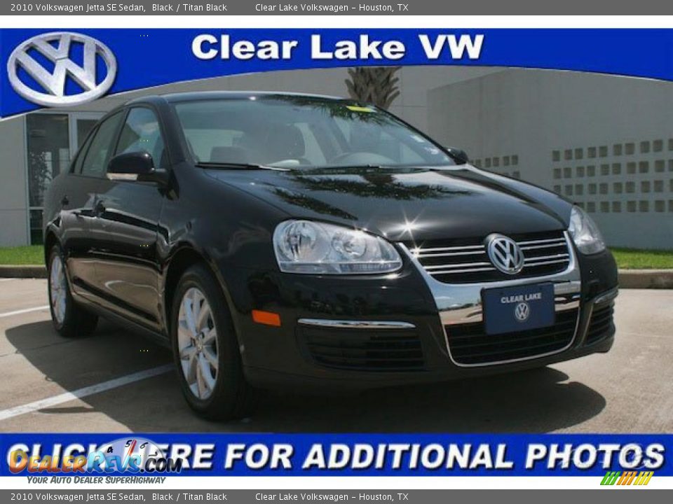 2010 Volkswagen Jetta SE Sedan Black / Titan Black Photo #1