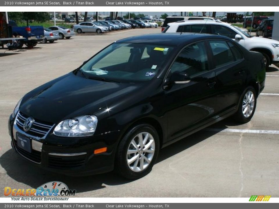 2010 Volkswagen Jetta SE Sedan Black / Titan Black Photo #3