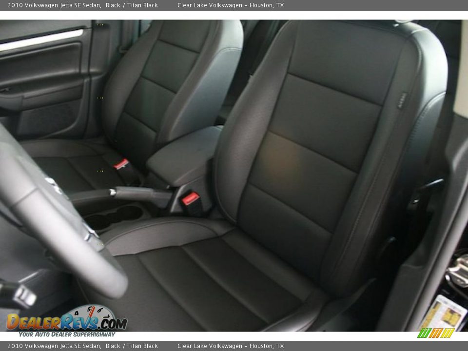 2010 Volkswagen Jetta SE Sedan Black / Titan Black Photo #7