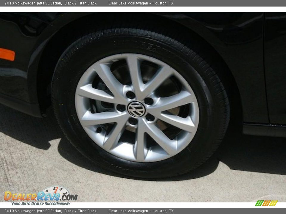 2010 Volkswagen Jetta SE Sedan Black / Titan Black Photo #9