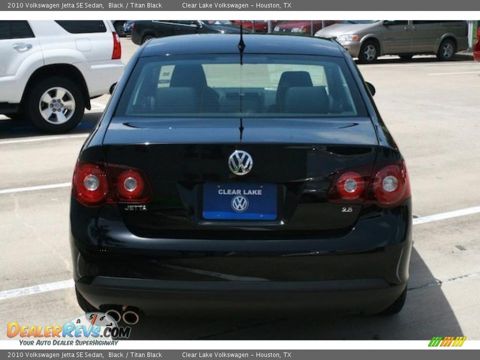 2010 Volkswagen Jetta SE Sedan Black / Titan Black Photo #11
