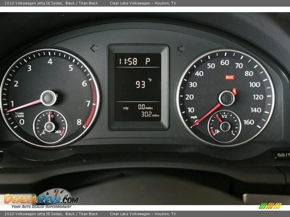 2010 Volkswagen Jetta SE Sedan Black / Titan Black Photo #18
