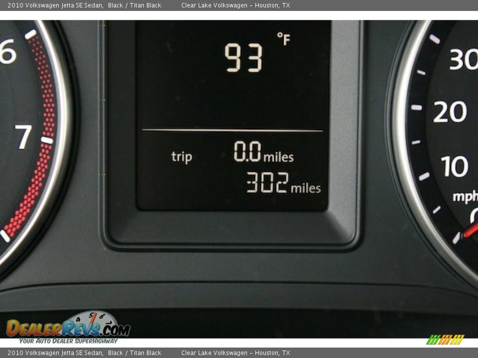2010 Volkswagen Jetta SE Sedan Black / Titan Black Photo #19