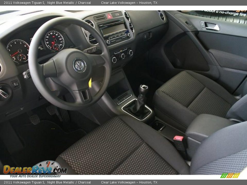 2011 Volkswagen Tiguan S Night Blue Metallic / Charcoal Photo #14