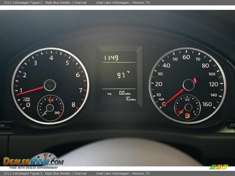 2011 Volkswagen Tiguan S Night Blue Metallic / Charcoal Photo #19