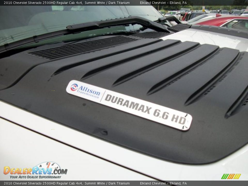2010 Chevrolet Silverado 2500HD Regular Cab 4x4 Summit White / Dark Titanium Photo #3