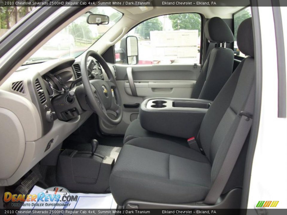 2010 Chevrolet Silverado 2500HD Regular Cab 4x4 Summit White / Dark Titanium Photo #10