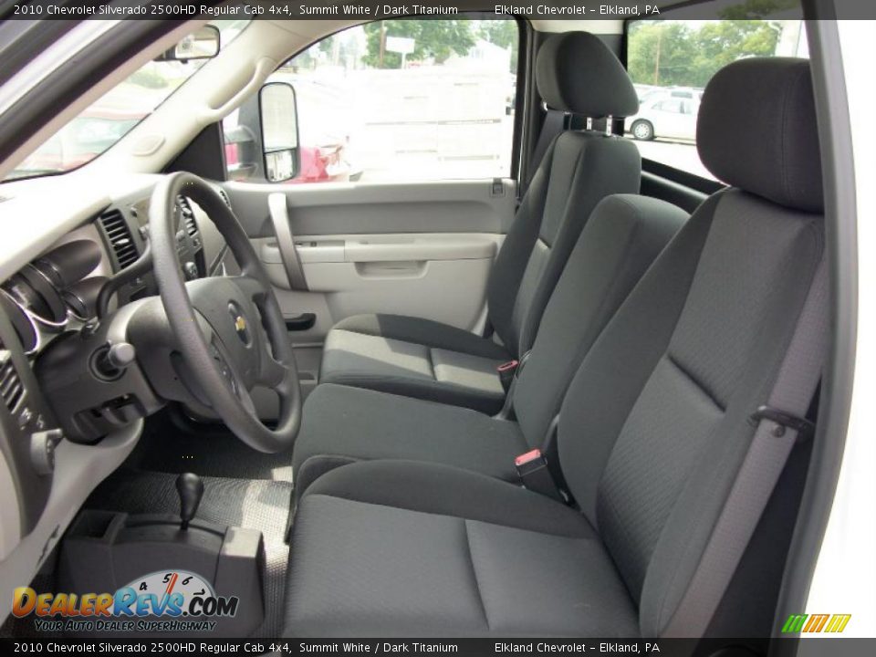 2010 Chevrolet Silverado 2500HD Regular Cab 4x4 Summit White / Dark Titanium Photo #12