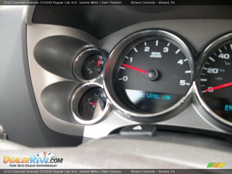 2010 Chevrolet Silverado 2500HD Regular Cab 4x4 Summit White / Dark Titanium Photo #16