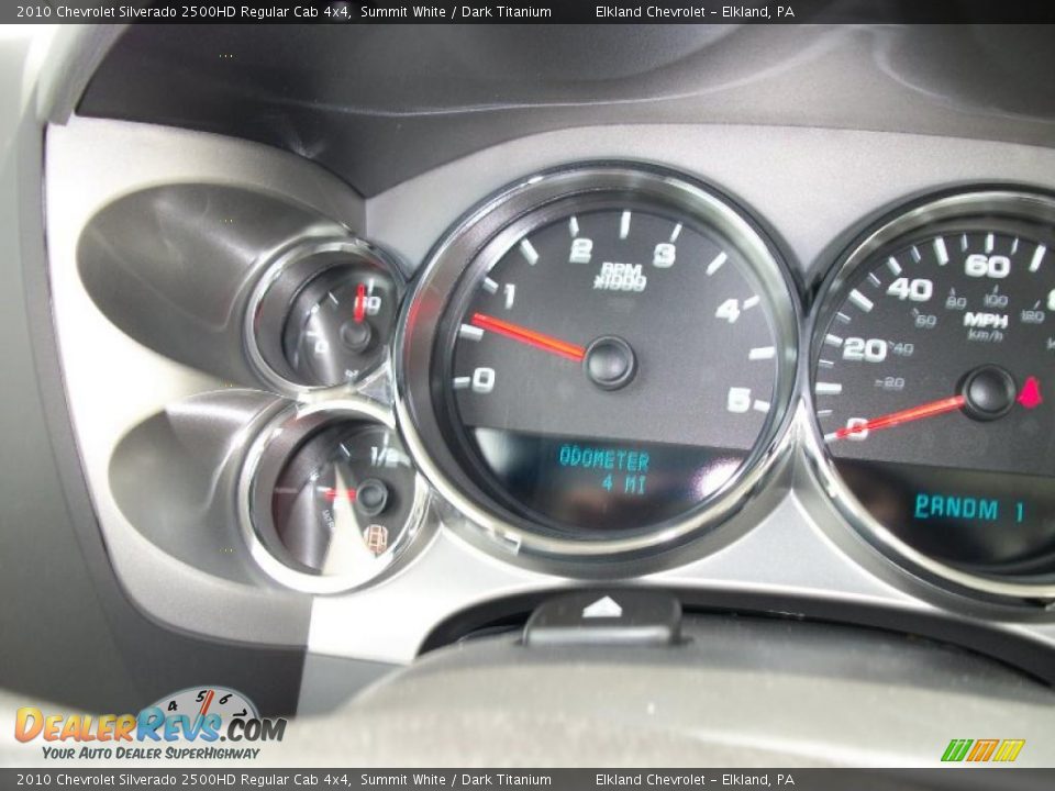 2010 Chevrolet Silverado 2500HD Regular Cab 4x4 Summit White / Dark Titanium Photo #17