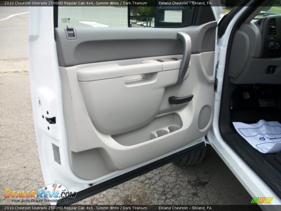 2010 Chevrolet Silverado 2500HD Regular Cab 4x4 Summit White / Dark Titanium Photo #21
