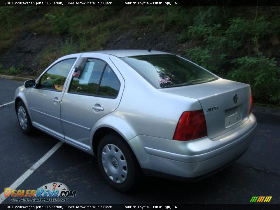 2001 Volkswagen Jetta GLS Sedan Silver Arrow Metallic / Black Photo #2