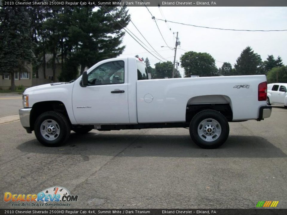 2010 Chevrolet Silverado 2500HD Regular Cab 4x4 Summit White / Dark Titanium Photo #23