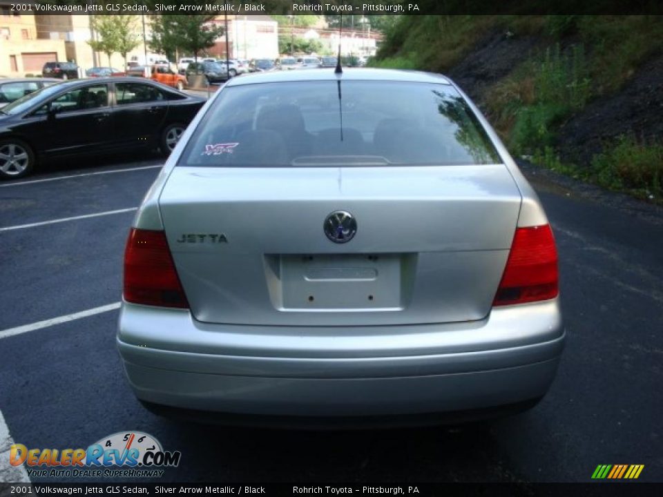 2001 Volkswagen Jetta GLS Sedan Silver Arrow Metallic / Black Photo #3