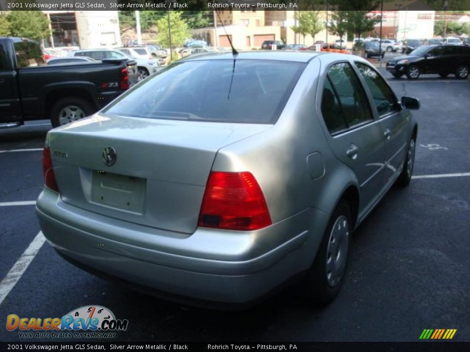 2001 Volkswagen Jetta GLS Sedan Silver Arrow Metallic / Black Photo #4