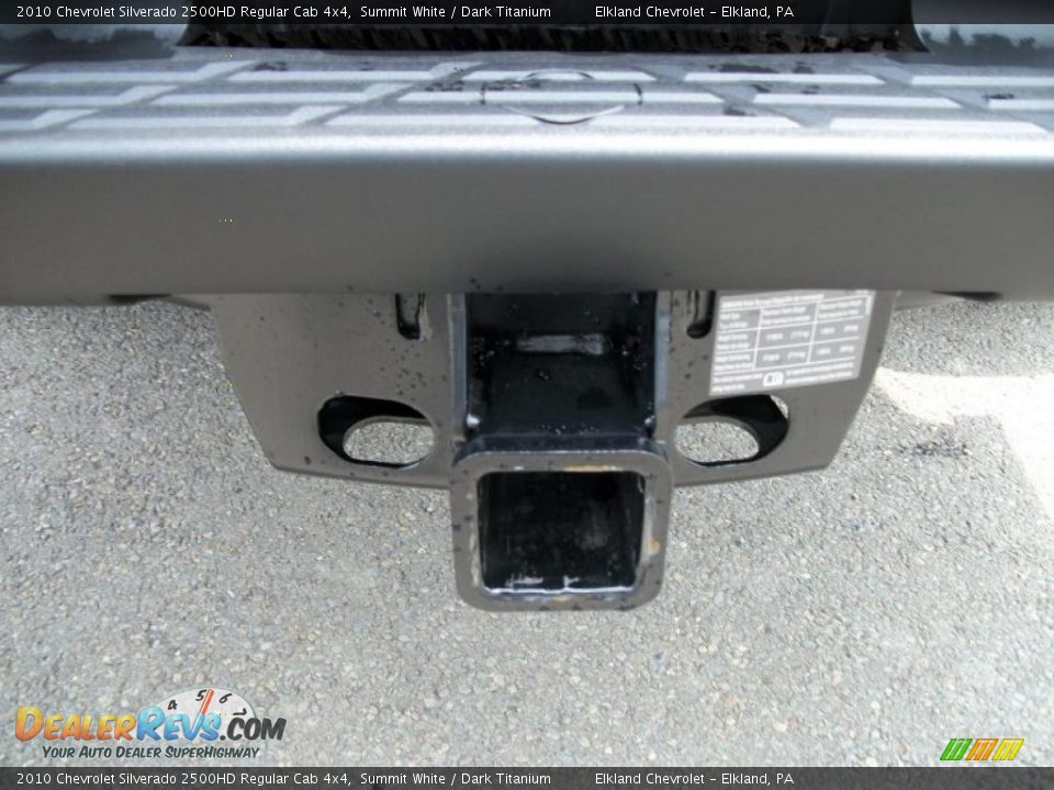 2010 Chevrolet Silverado 2500HD Regular Cab 4x4 Summit White / Dark Titanium Photo #24