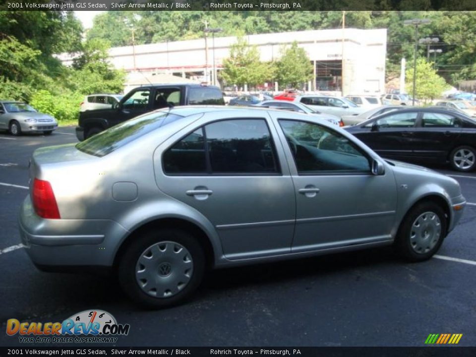2001 Volkswagen Jetta GLS Sedan Silver Arrow Metallic / Black Photo #5