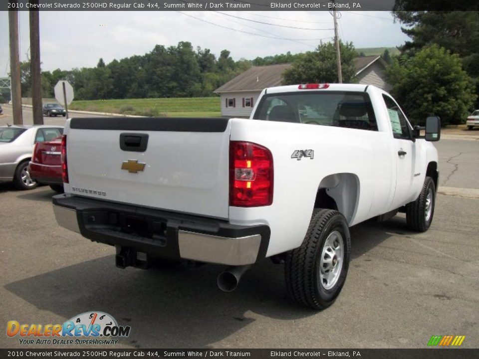2010 Chevrolet Silverado 2500HD Regular Cab 4x4 Summit White / Dark Titanium Photo #25
