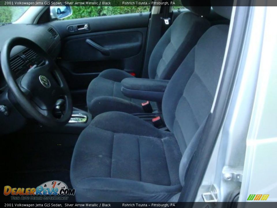 2001 Volkswagen Jetta GLS Sedan Silver Arrow Metallic / Black Photo #7