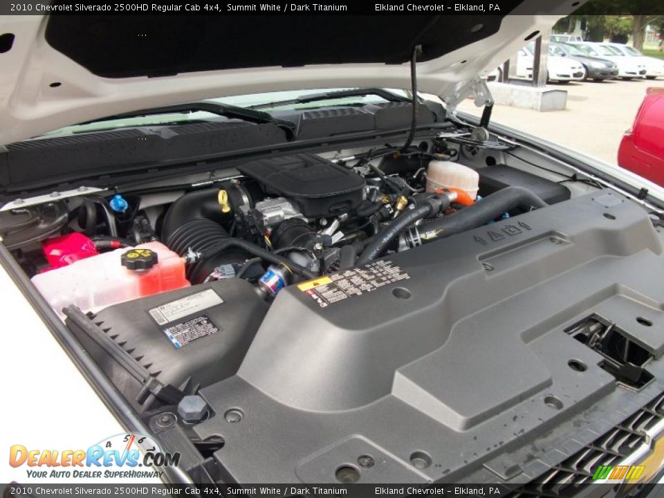2010 Chevrolet Silverado 2500HD Regular Cab 4x4 Summit White / Dark Titanium Photo #30