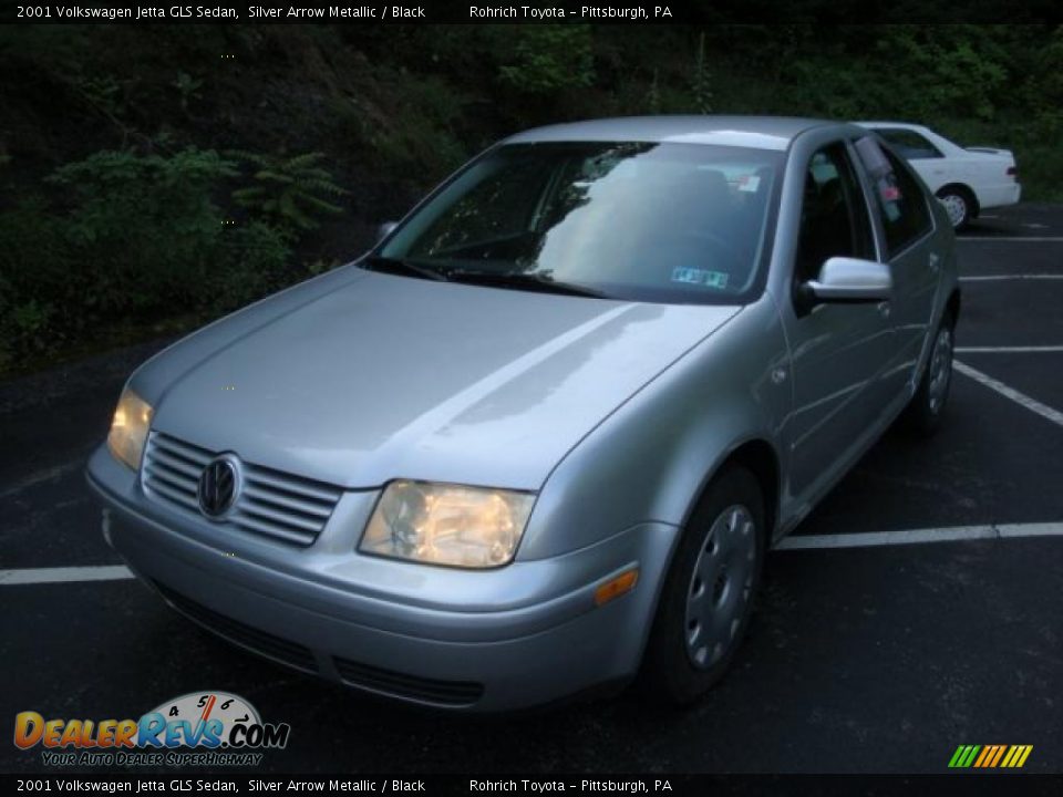 2001 Volkswagen Jetta GLS Sedan Silver Arrow Metallic / Black Photo #11