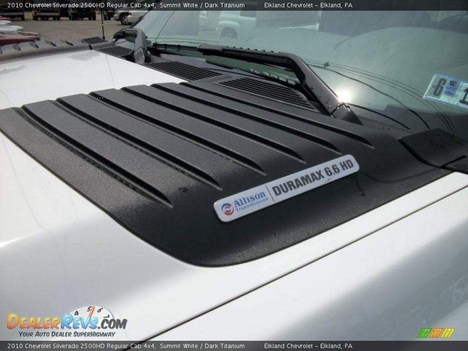 2010 Chevrolet Silverado 2500HD Regular Cab 4x4 Summit White / Dark Titanium Photo #32