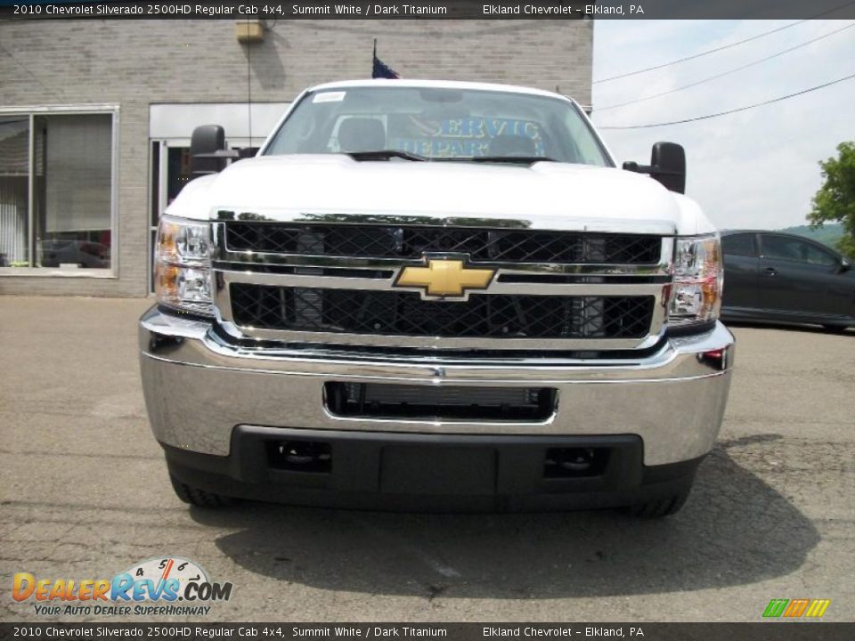 2010 Chevrolet Silverado 2500HD Regular Cab 4x4 Summit White / Dark Titanium Photo #33