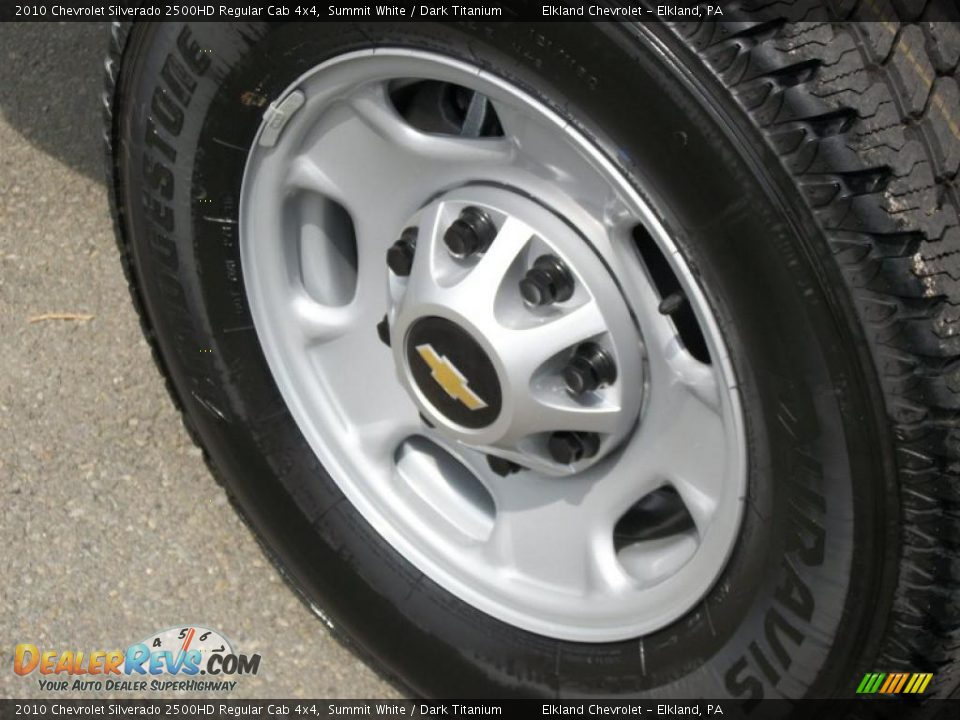 2010 Chevrolet Silverado 2500HD Regular Cab 4x4 Summit White / Dark Titanium Photo #34
