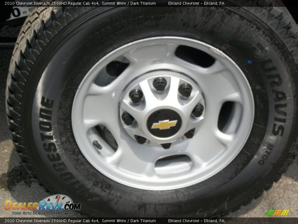 2010 Chevrolet Silverado 2500HD Regular Cab 4x4 Summit White / Dark Titanium Photo #35