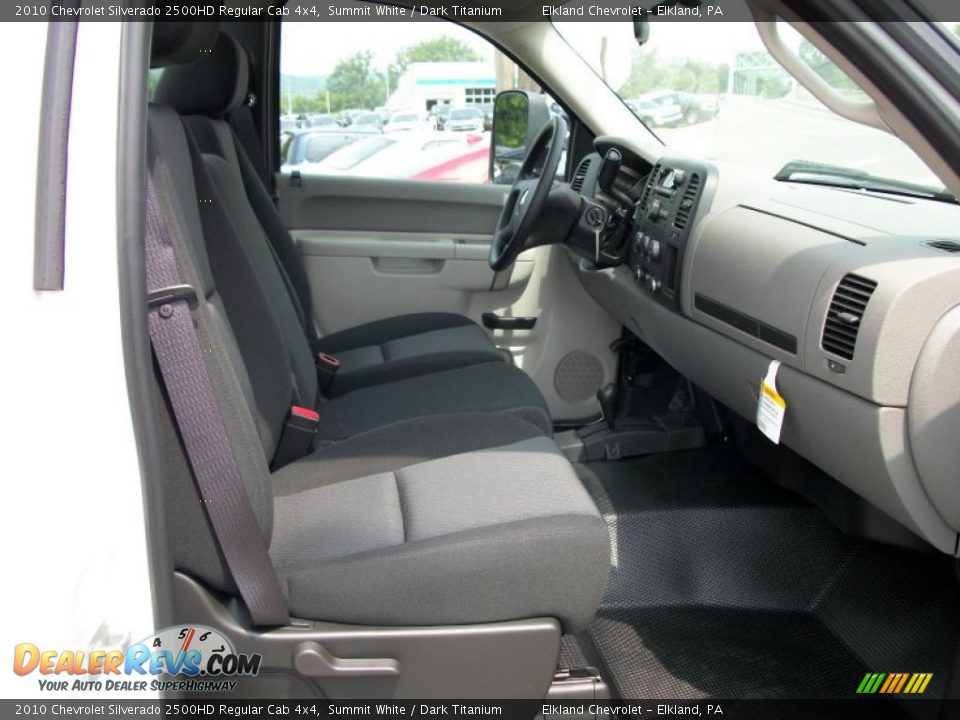 2010 Chevrolet Silverado 2500HD Regular Cab 4x4 Summit White / Dark Titanium Photo #36