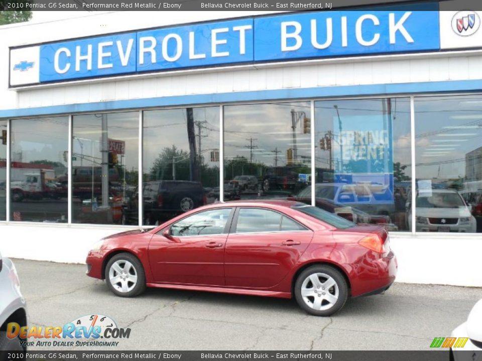 2010 Pontiac G6 Sedan Performance Red Metallic / Ebony Photo #1